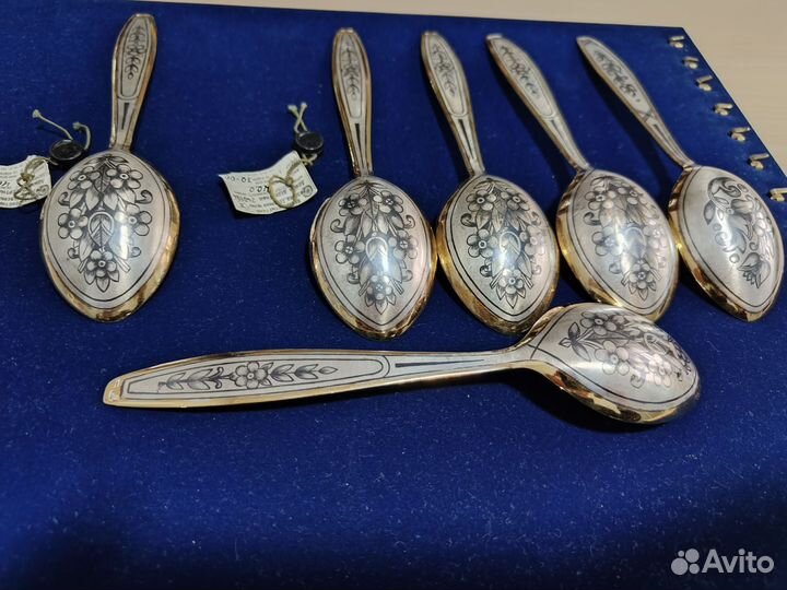 Набор новых серебряных ложек СССР 238,76 гр
