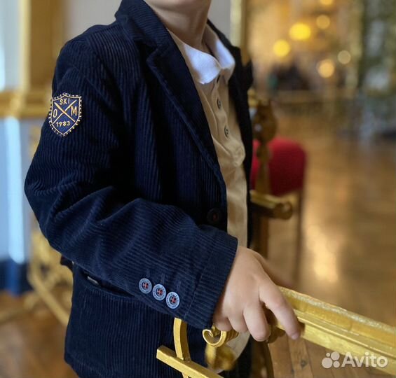 Пиджак детский для мальчика 104-110 вельвет