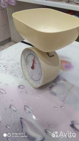 Весы кухонные механические с о съемной чашей