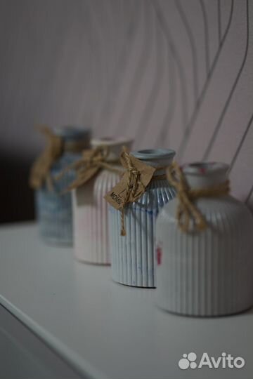 Гипсовые подсвечники и кашпо