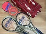Теннисная сумка и теннисные ракетки