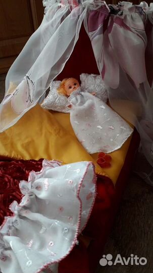 Новая кроватка С аксессуарами для куклы кукла В по
