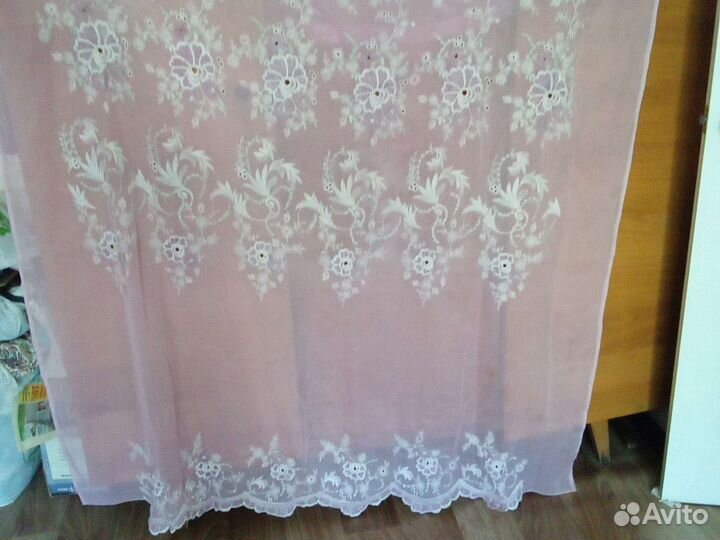 Шторы с вышевкой