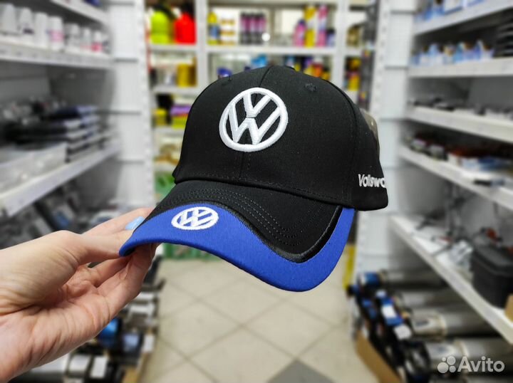 Бейсболка Volkswagen, черная с синим