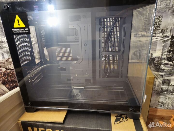 Корпус 1stplayer Megaview MV6-T Black MV6-TP-BK
