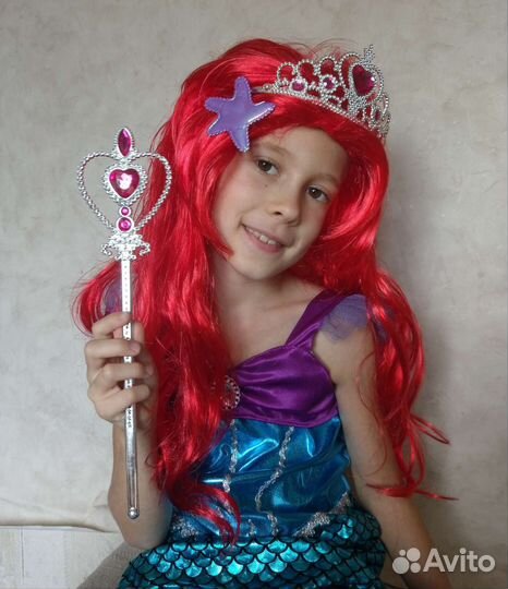 Новый парик русалочки Ариэль