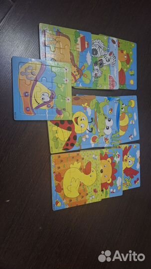 Пазлы детские деревянные