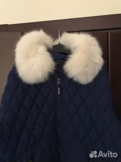 Куртка пуховая с песцом