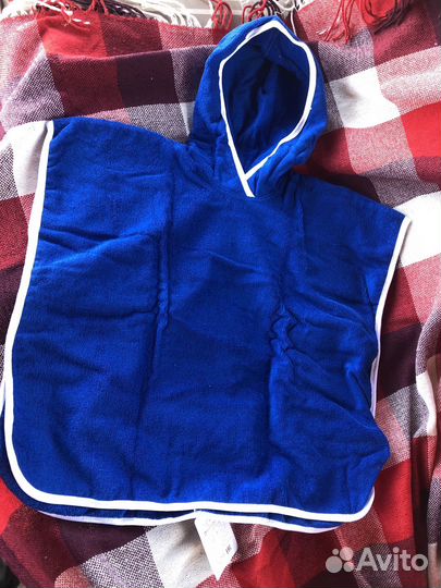 Полотенце новое пончо детское махровое