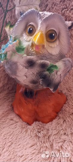 Садовая фигура Сова на пеньке