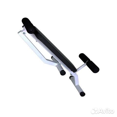 Скамья для пресса и спины 2в1 белая Чемпион 250 кг