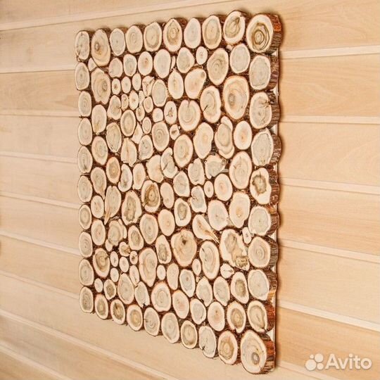 Стеновые панели из спилoв можжевельника