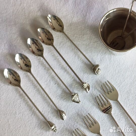 Винтажный голландский набор кофейных ложечек