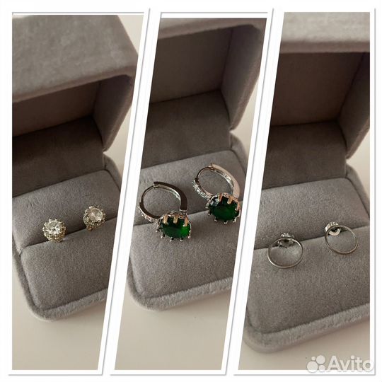 Серьги серебро 925