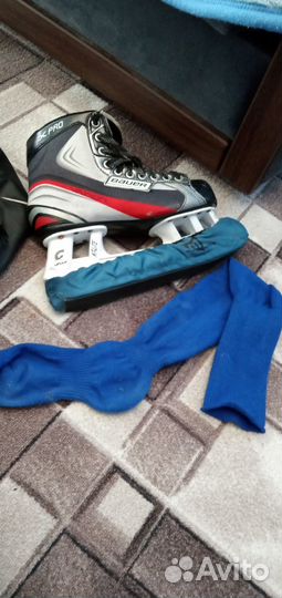 Коньки для хоккея с мячом bauer X PRO, размер 8