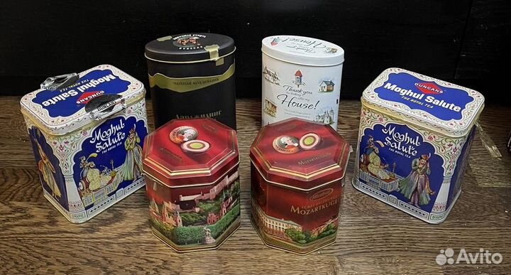 Банки жестяные СССР Индия Австрия