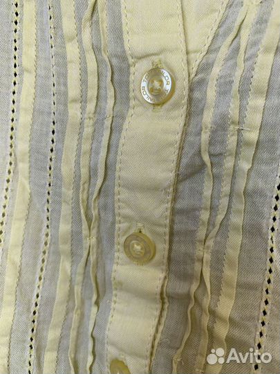 Блуза 50 Tom Tailor лимонная хлопок