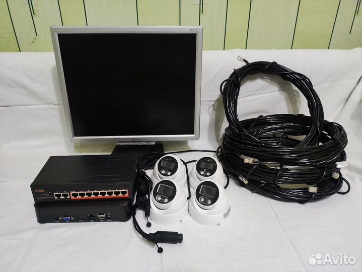 Классный комплект видеонаблюдения для дома или дач