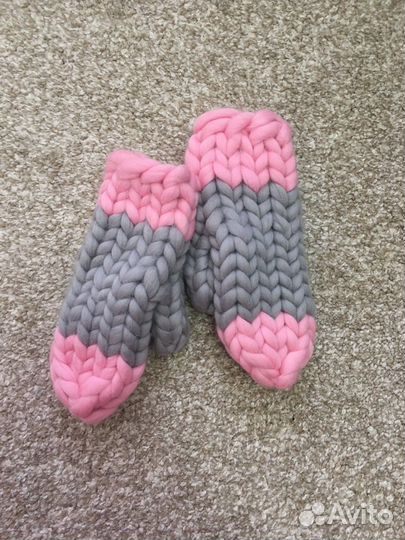 Комплект Шапка/снуд/варежки Мериносовая шерсть