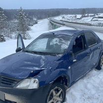 Renault Logan 1.4 MT, 2006, битый, 176 000 км, с пробегом, цена 160 000 руб.