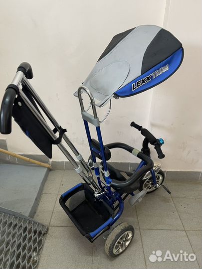 Детский велосипед с родительской ручкой