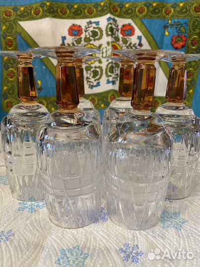 Фужеры хрустальные олимпиада СССР 80