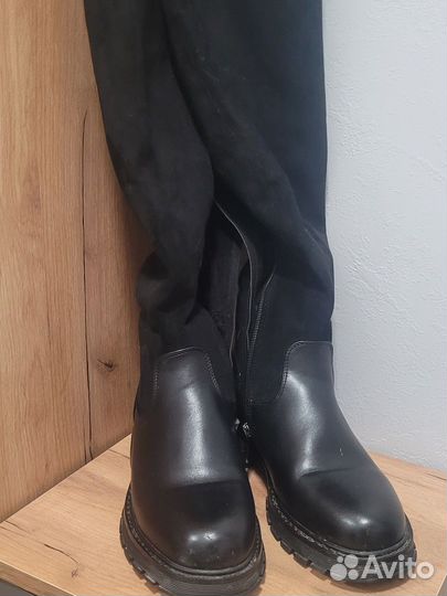 Сапоги ботфорты зимние женские