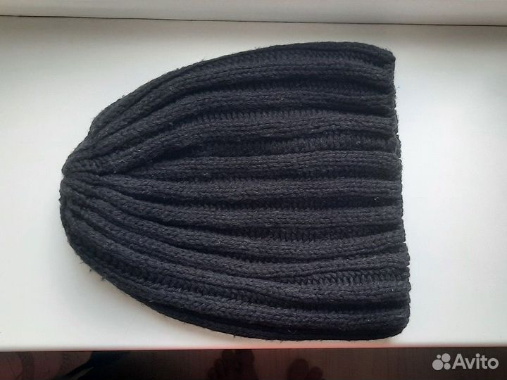 Вязаная шапка H&M чёрная