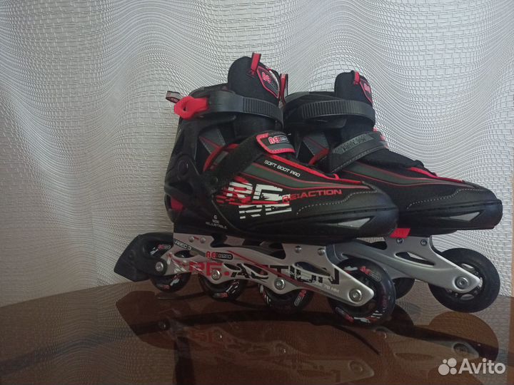 Роликовые коньки reaction abec 3 р36-41