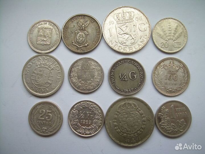 Коллекция зарубежных монет серебро