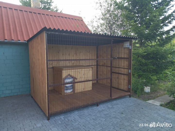 Вольер утепленный уличный для собак
