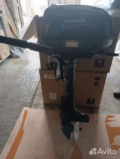 4х тактный лодочный мотор 6л/с powertec(Ямаха)