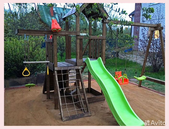 Деткая площадка уличная из дерева