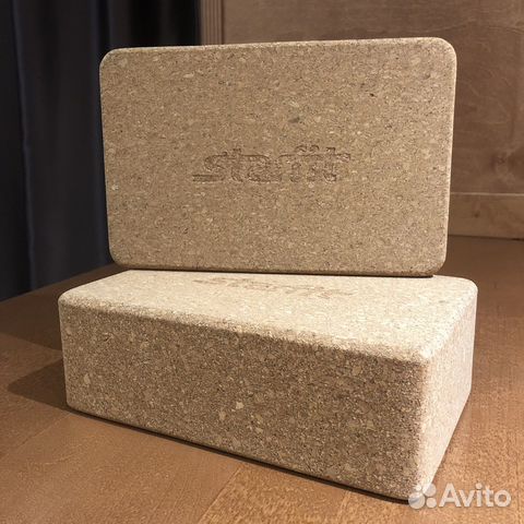 Блок кирпич для йоги Starfit пробка