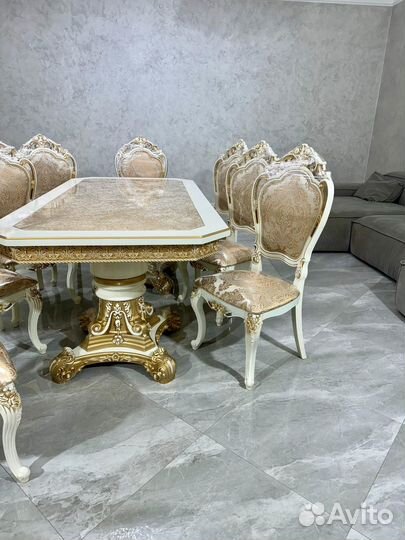 Стол и стулья Голд