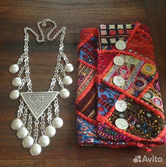 Колье бохо чокер ожерелье бусы готика ретро этно