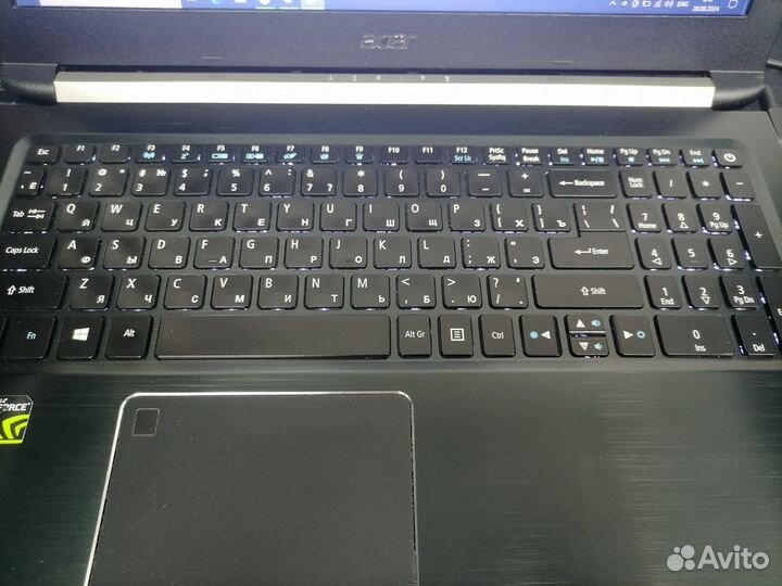 Игровой ноутбук Acer i5, GT 1050, ssd nvme 512