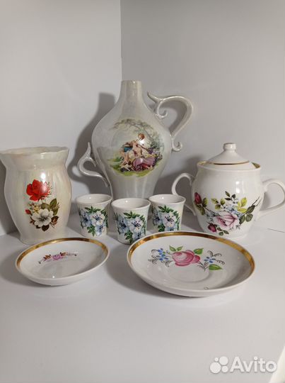 Кувшин, ваза, сахарница фарфор Дулево СССР