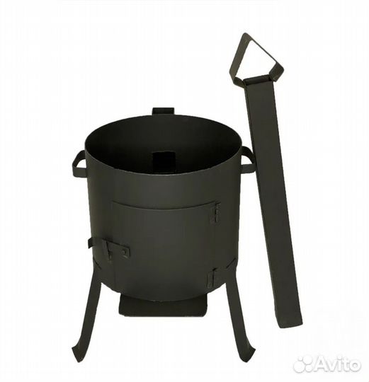 Печка с трубой для Чугунного казана
