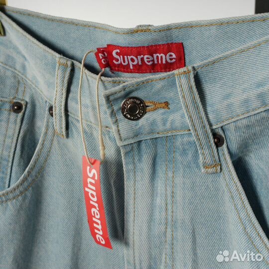 Джинсовые шорты Supreme