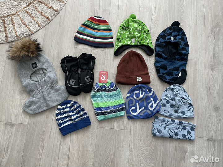 Шапки,шлемы Reima,HM,Benetton