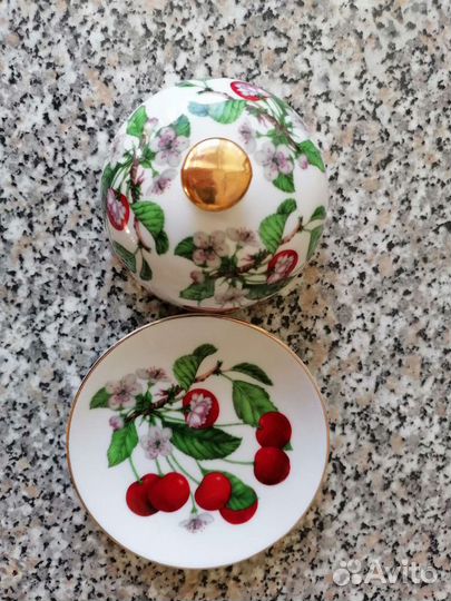 Лимонница с крышкой керамика