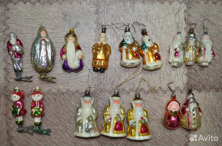 Ёлочные игрушки ссср-Царевна-лебедь/Царь Дадон