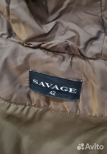 Пальто зимнее на пуху savage 42