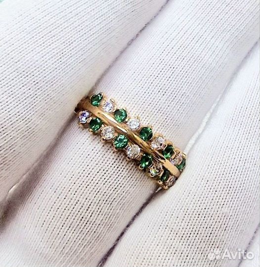 Золотое кольцо с фианитом 20р