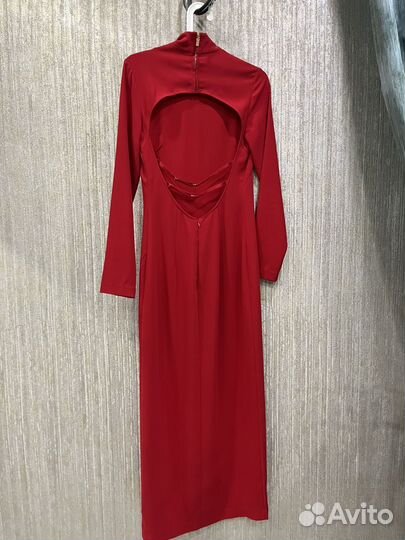 Платье женское красное