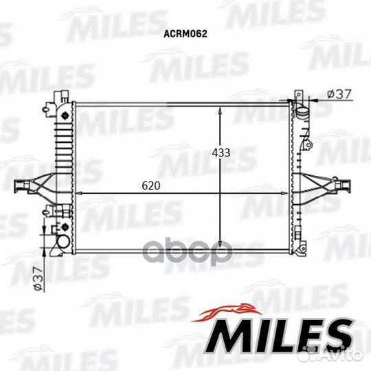 Радиатор volvo S60 2.0-2.5 / S80 2.0-2.9 / XC70