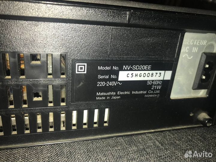 Видеомагнитофон panasonic NV-SD20EE