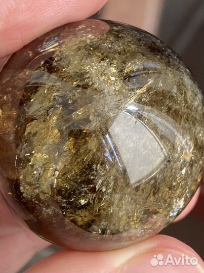 Шар/ цитрин/природный