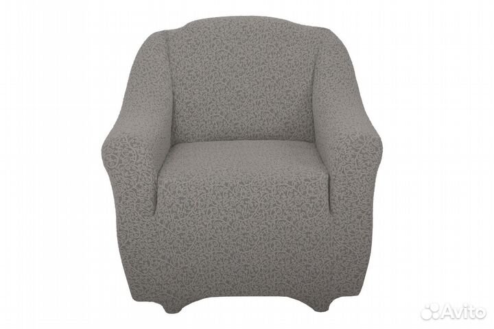 Чехол на кресло универсальный без оборки, Капучино